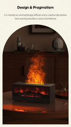 Transform the Atmosphere of Your Home: Ultrasonic Humidifier & Fireplace Diffuser with Flame Effect