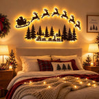 Light-up flying reindeer decorations for the New Year