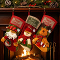 🎄 Christmas Stockings 18" — Festive Santa, Snowman, Reindeer & Bear Set