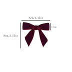 Vintage Red Velvet Christmas Bow Set – Decorative Ornaments for Tree & Gifts