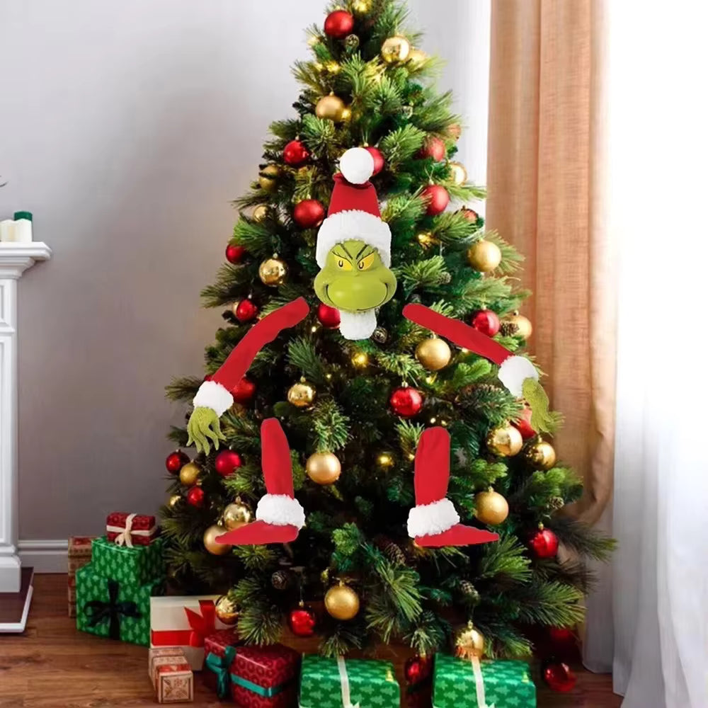 Christmas Elf Plush Ornament – Cute Hanging Tree Decoration & Holiday Gif