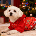 New Arrival Christmas Pet Hoodie, Festive Holiday Dog and Cat Clothing, Warm Winter Hooded