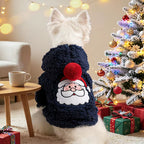 Christmas Fleece Hoodie For Small Dog Autumn Winter New Pet Pullover Coat Jacket Clothing Bichon Chihuahua Puppy Animal Cat Item
