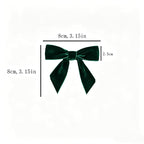 Vintage Red Velvet Christmas Bow Set – Decorative Ornaments for Tree & Gifts