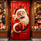 anta Claus Door Hanging — Festive Party Banner