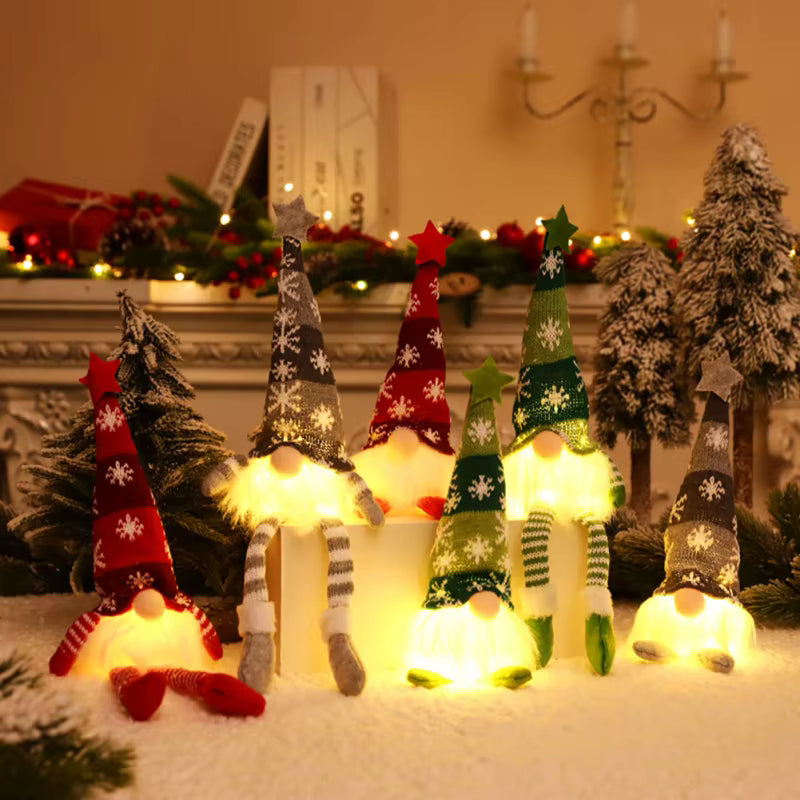 Glowing Christmas Gnomes Navidad Natal — cozy festive décor for your home
