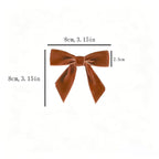 Vintage Red Velvet Christmas Bow Set – Decorative Ornaments for Tree & Gifts