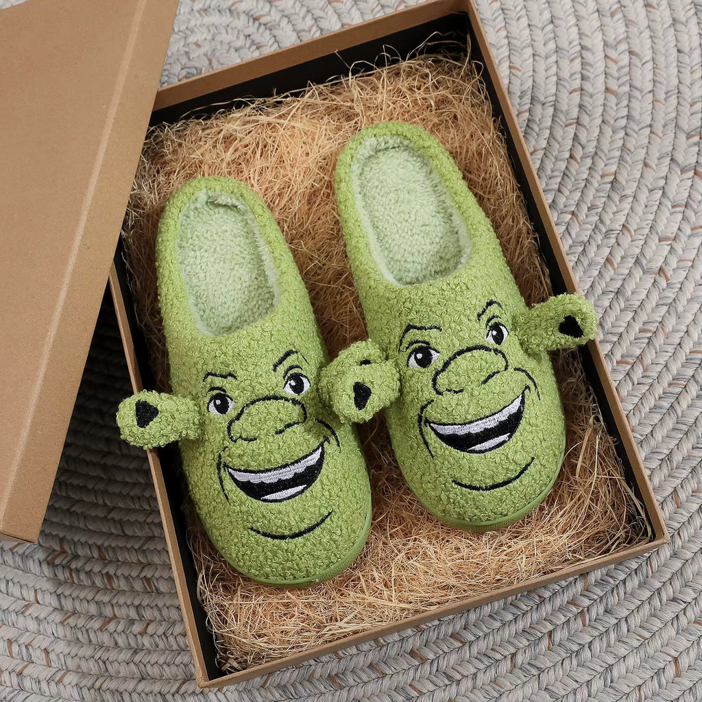 Unisex Monster Plush Slippers – Warm & Cozy Indoor Winter House Shoes