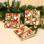 Holiday Wooden Pendants — Christmas Gnomes, Tree Decoration & New Year Gift