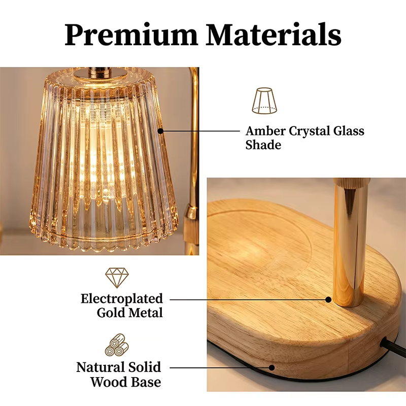 Dimmable Candle Warmer Light – 50W Wax Melt Lamp for Cozy Home Decor