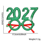 2027 Happy New Year Sequin Headband or Glitter Glasses – Festive Party Photo Prop Accessory