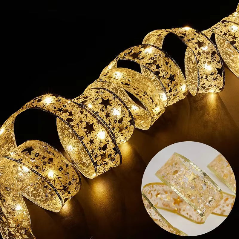 Festive LED Ribbon Lights 5/10M – Christmas & New Year Home Decor – Ozzo