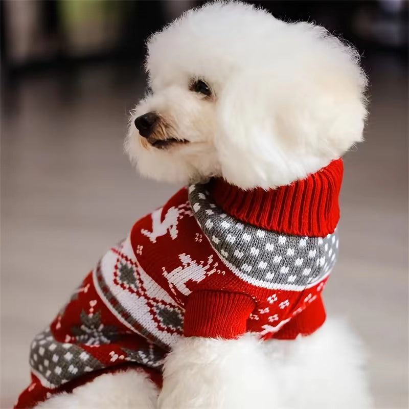 Christmas Charm Wool Sweater for Dogs and Cats