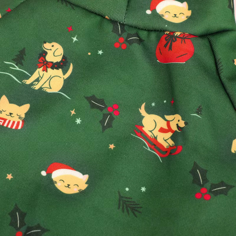 New Arrival Christmas Pet Hoodie, Festive Holiday Dog and Cat Clothing, Warm Winter Hooded