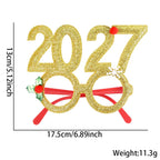 2027 Happy New Year Sequin Headband or Glitter Glasses – Festive Party Photo Prop Accessory