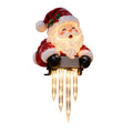 Christmas Porch Railing Decoration with Snowman, Santa, Reindeer and Penguin