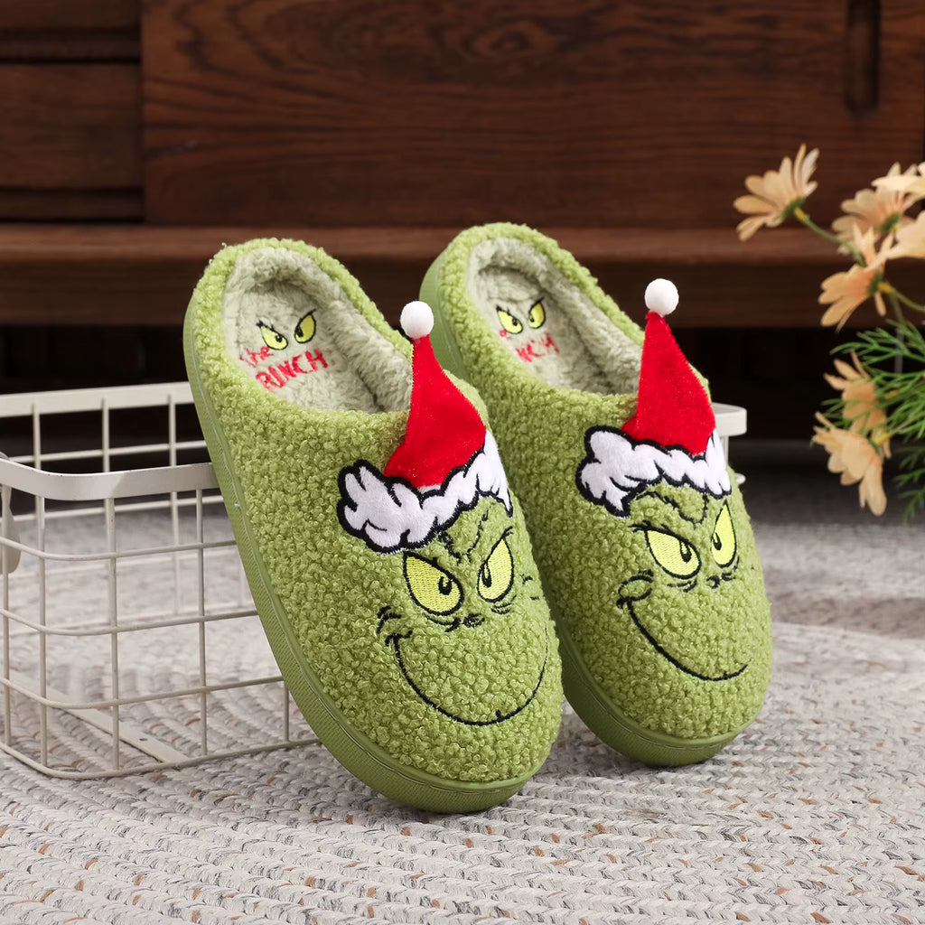 Unisex Monster Plush Slippers – Warm & Cozy Indoor Winter House Shoes