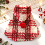Christmas Dog Cape with Hood | Soft Winter Costume