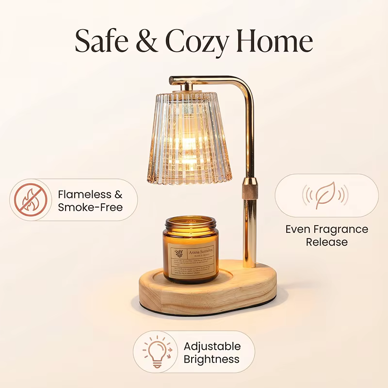 Dimmable Candle Warmer Light – 50W Wax Melt Lamp for Cozy Home Decor
