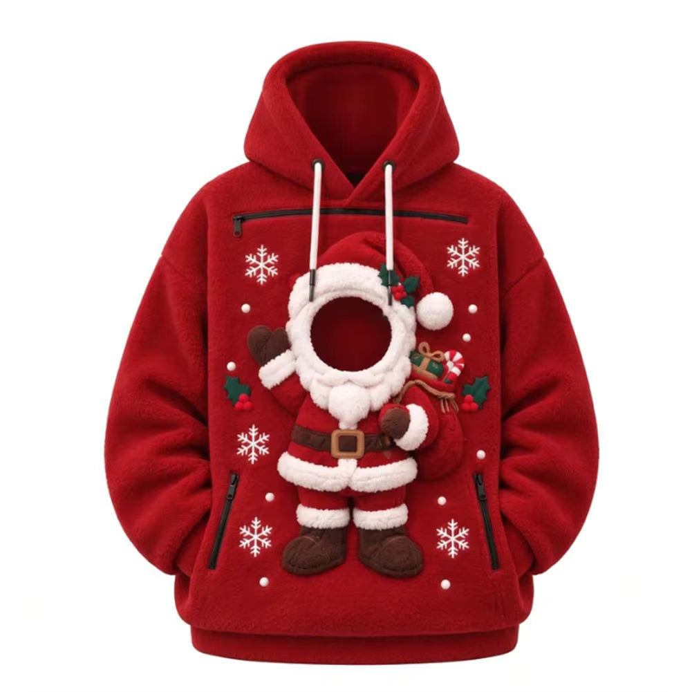 Cute Christmas Pet Carrier Hoodie – Cozy Pullover for Cat & Dog Owners