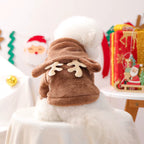 Christmas Fleece Hoodie For Small Dog Autumn Winter New Pet Pullover Coat Jacket Clothing Bichon Chihuahua Puppy Animal Cat Item